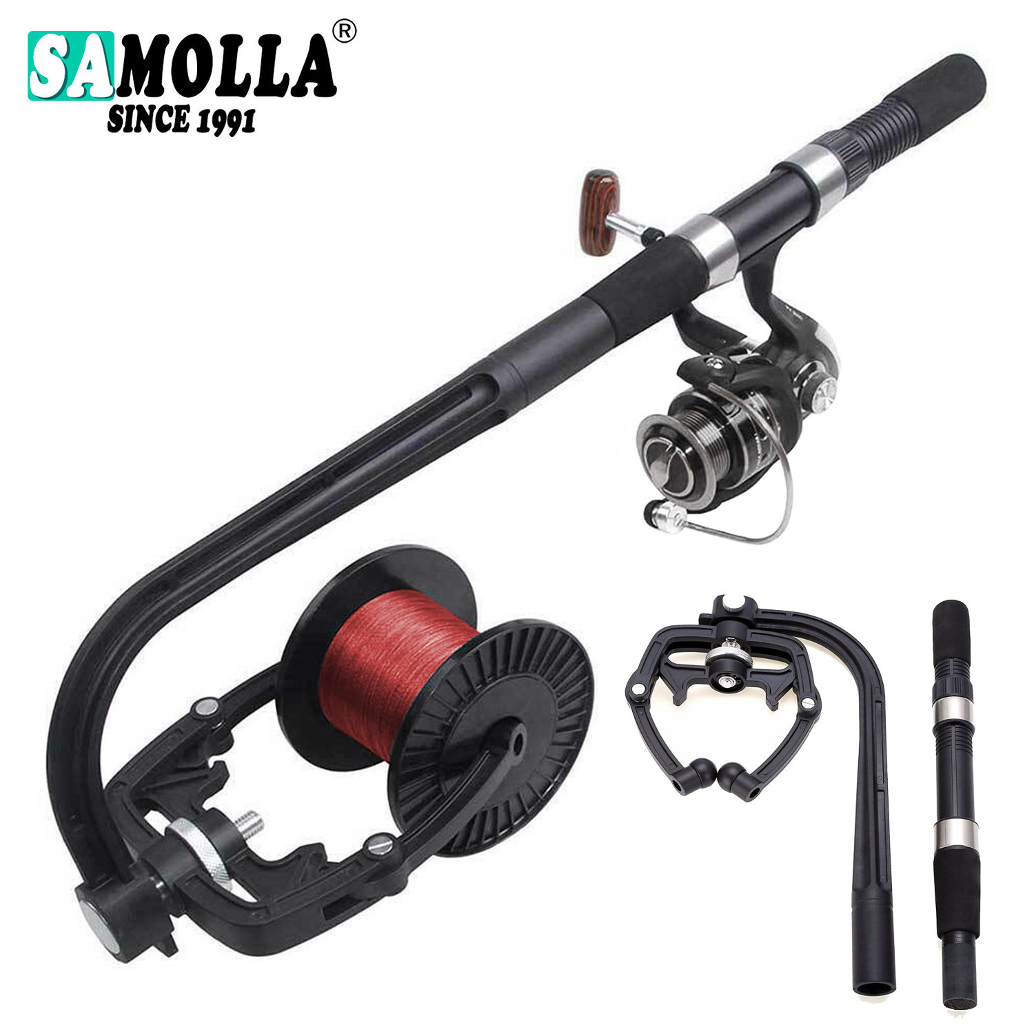 Spincast Reel - İplik Baitcasting hattı sarıcı için olta