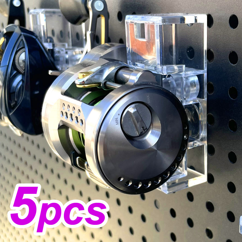 Spincast Reel - 5 adet duvara monte balıkçılık makarası