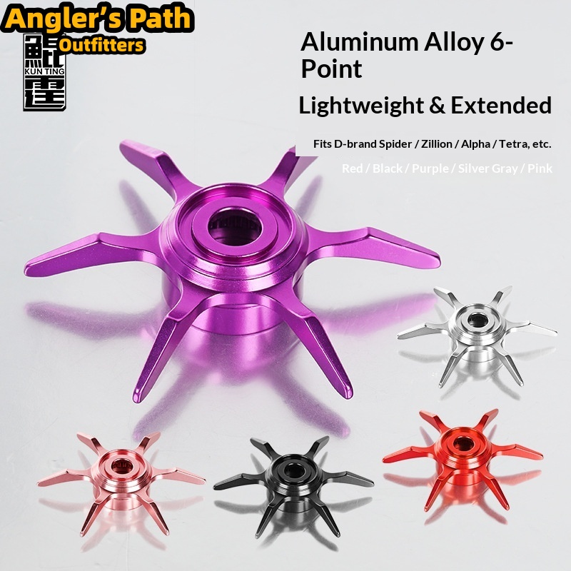 Reel Drag Knob - Altı Yıldızlı Sürükleme Düğmesi Genişletilmiş Alüminyum