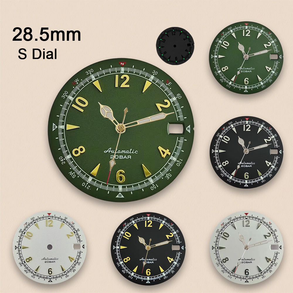 Reel Case - Nh35 Kadran S Logosu 28.5mm Retro