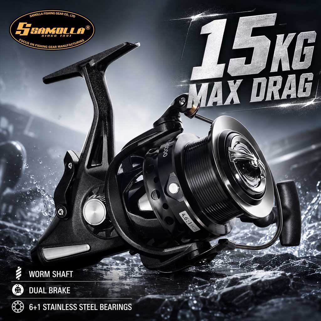 Reel Drag Knob - SAMOLLA Çift Frenli Alarm Sistemli Spin