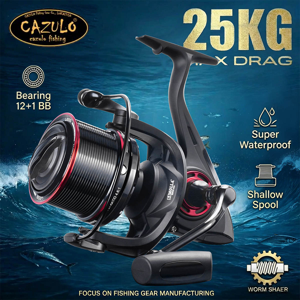 CAZULO Uzun Atışlı Spin Makara - Reel Drag Knob incelemesi ve fiyatı
